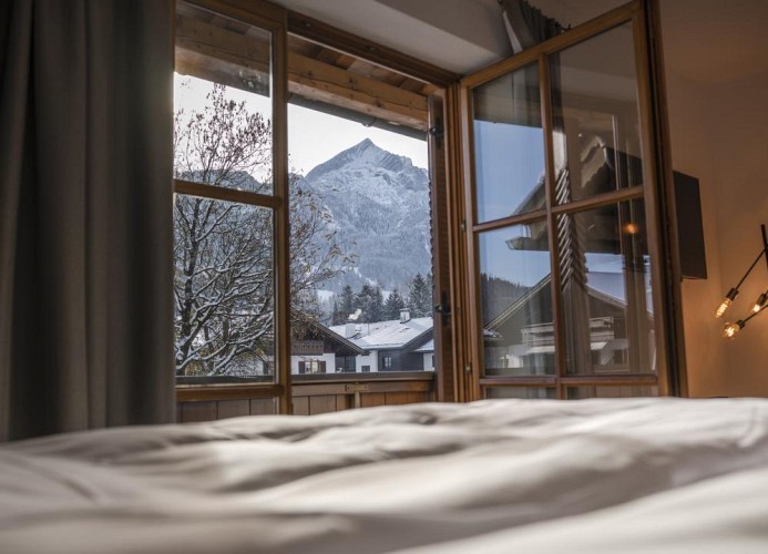 Bergblick vom Schlafzimmer 